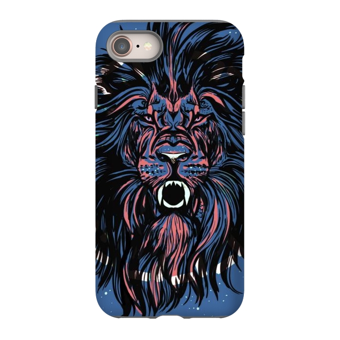 iPhone SE StrongFit Lion portrait face ferocious king of the jungle  by Josie