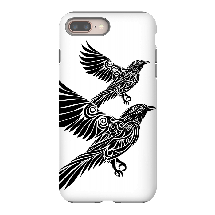 iPhone 7 plus StrongFit Crow flying tribal by Alberto