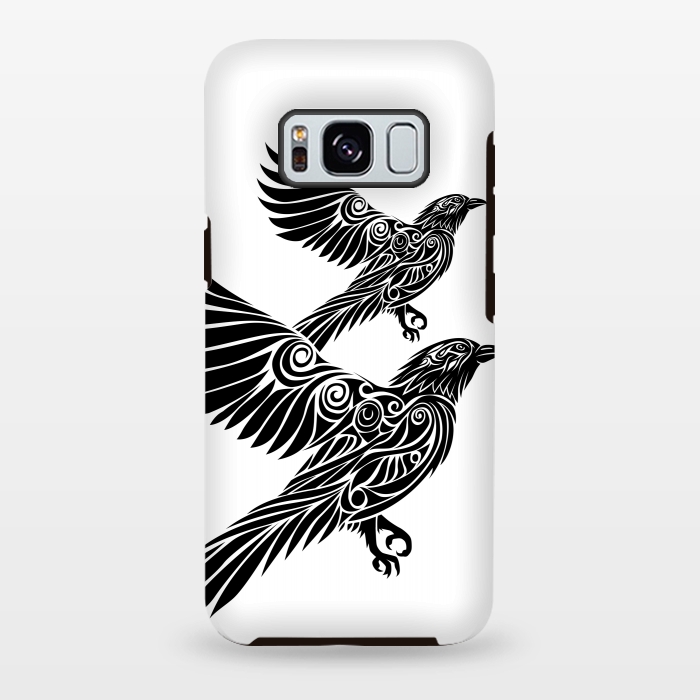 Galaxy S8 plus StrongFit Crow flying tribal by Alberto