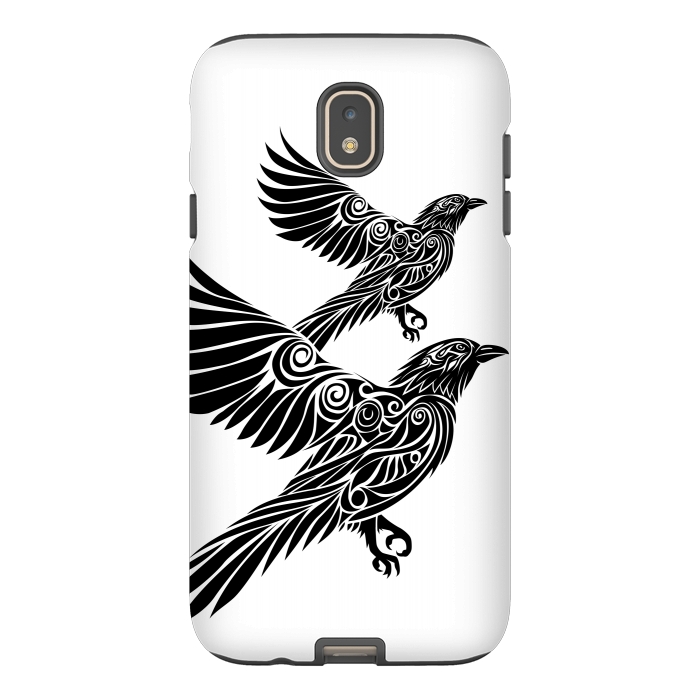 Galaxy J7 StrongFit Crow flying tribal by Alberto