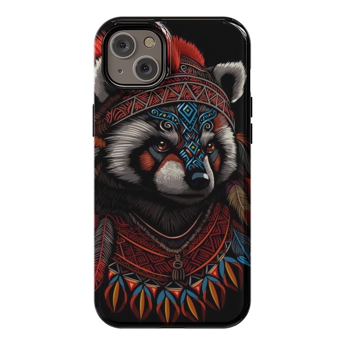 iPhone 14 Plus StrongFit Red panda Indian Chief by Alberto