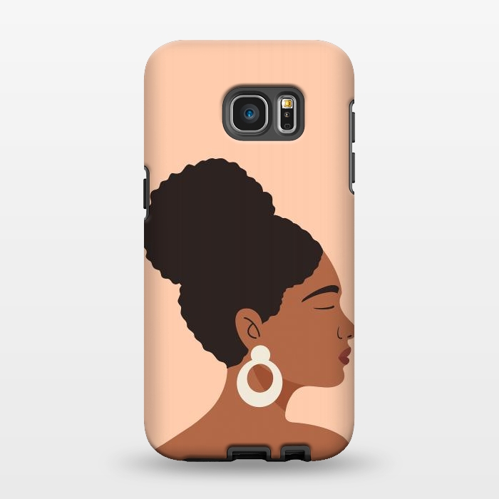 Galaxy S7 EDGE StrongFit Afro Girl by ArtPrInk