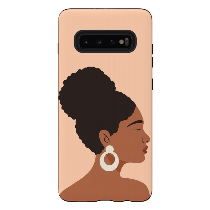 Galaxy S10 plus StrongFit Afro Girl by ArtPrInk