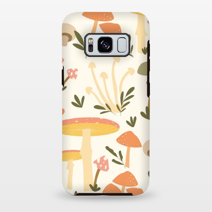 Galaxy S8 plus StrongFit Mushrooms Pastels by ArtPrInk