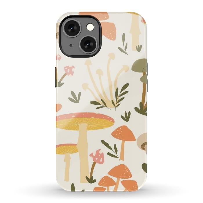 iPhone 13 StrongFit Mushrooms Pastels por ArtPrInk