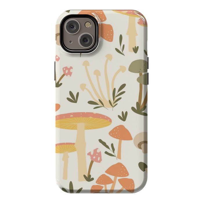 iPhone 14 Plus StrongFit Mushrooms Pastels by ArtPrInk