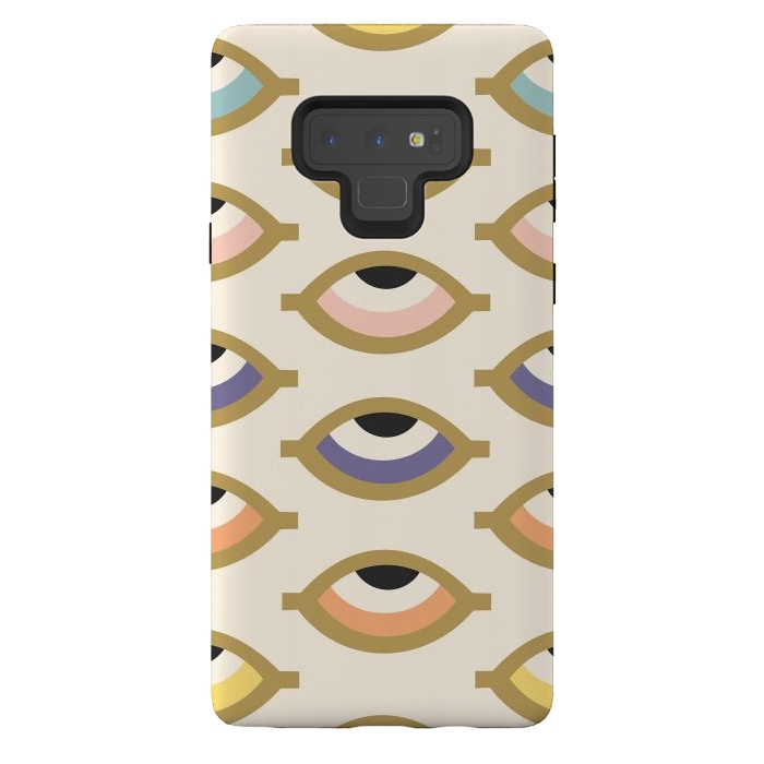 Galaxy Note 9 StrongFit Turkish Eye Pattern by ArtPrInk