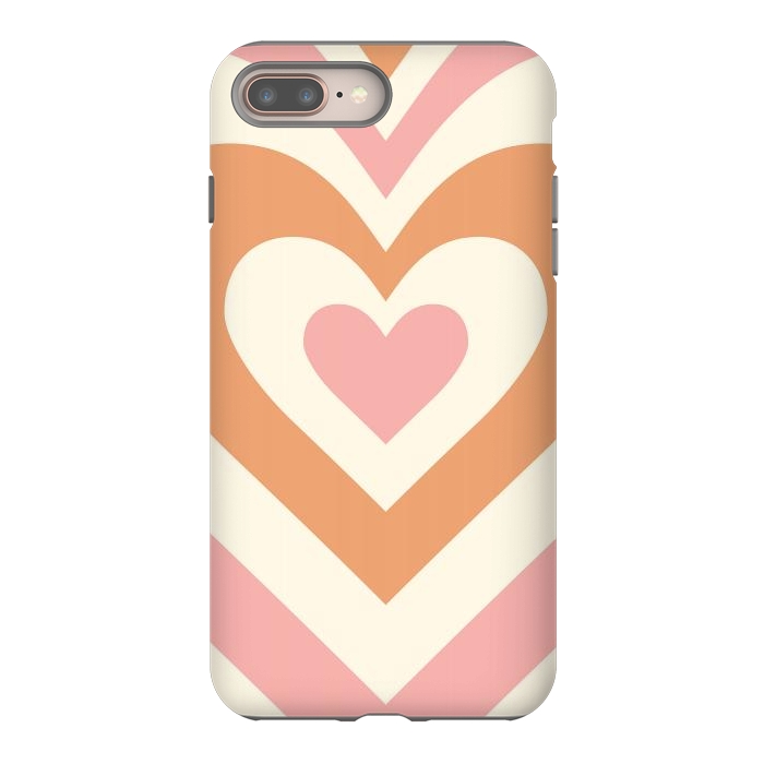 iPhone 8 plus StrongFit Hypnotic Hearts by ArtPrInk
