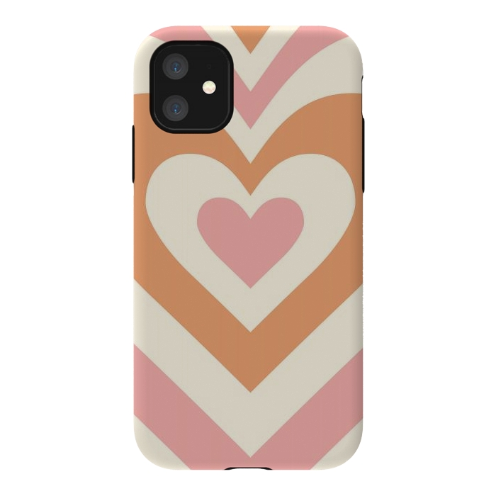 iPhone 11 StrongFit Hypnotic Hearts by ArtPrInk