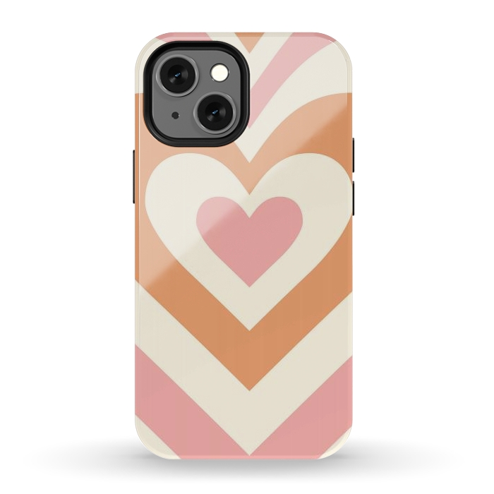 iPhone 12 mini StrongFit Hypnotic Hearts by ArtPrInk