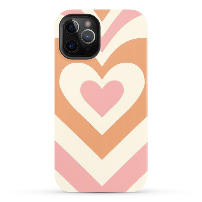 iPhone 12 Pro StrongFit Hypnotic Hearts by ArtPrInk
