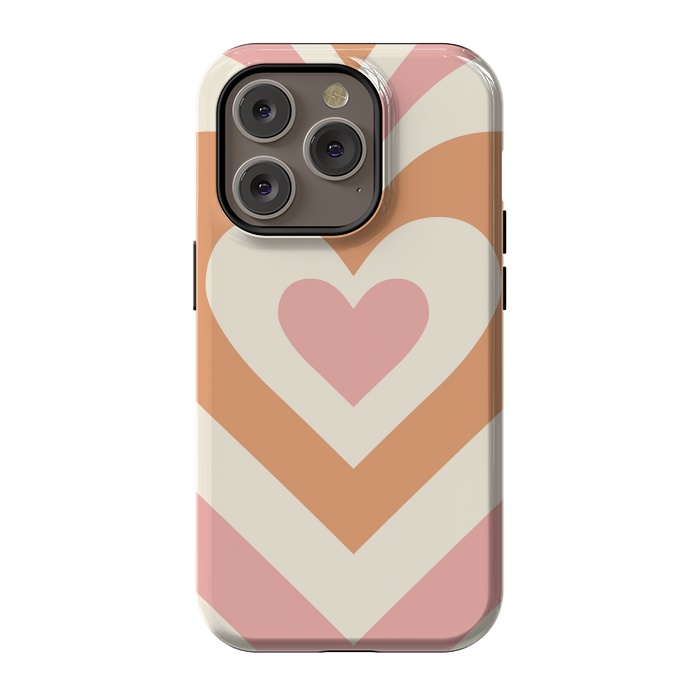 iPhone 14 Pro StrongFit Hypnotic Hearts by ArtPrInk