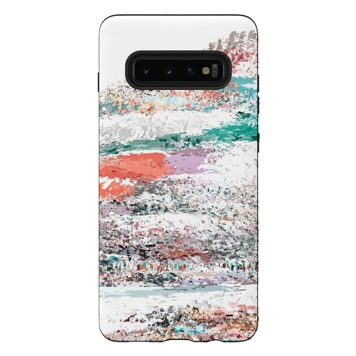 Galaxy S10 plus StrongFit The Snow Mountain, Abstract Nature Digital Painting, Scandinavian Landscape Winter Travel by Uma Prabhakar Gokhale