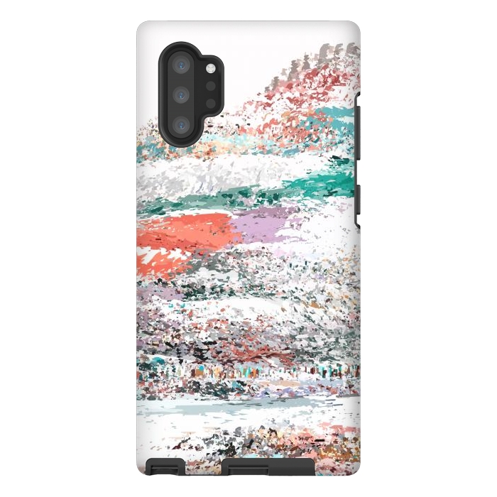 Galaxy Note 10 plus StrongFit The Snow Mountain, Abstract Nature Digital Painting, Scandinavian Landscape Winter Travel by Uma Prabhakar Gokhale