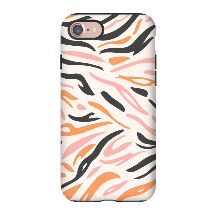 iPhone 7 StrongFit Colorful Tiger Print by ArtPrInk
