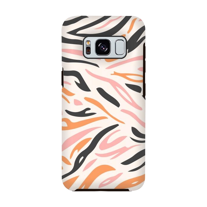 Galaxy S8 StrongFit Colorful Tiger Print by ArtPrInk