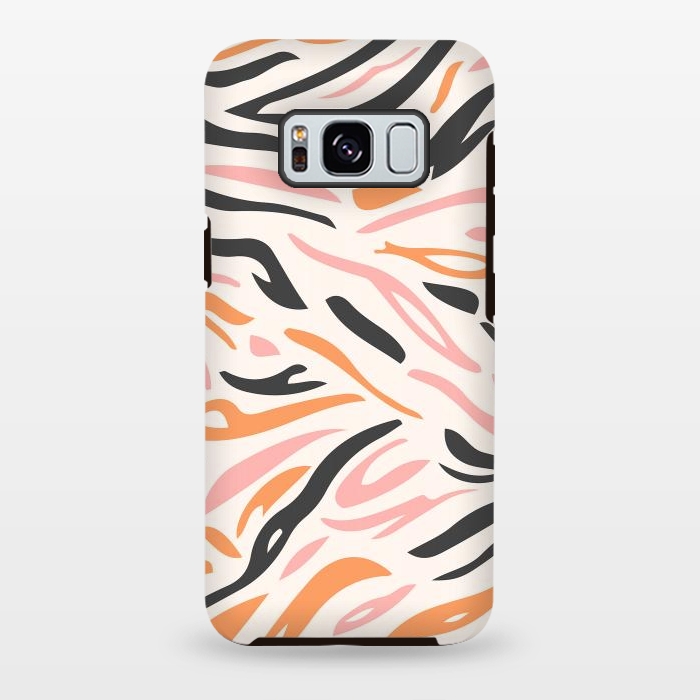 Galaxy S8 plus StrongFit Colorful Tiger Print by ArtPrInk