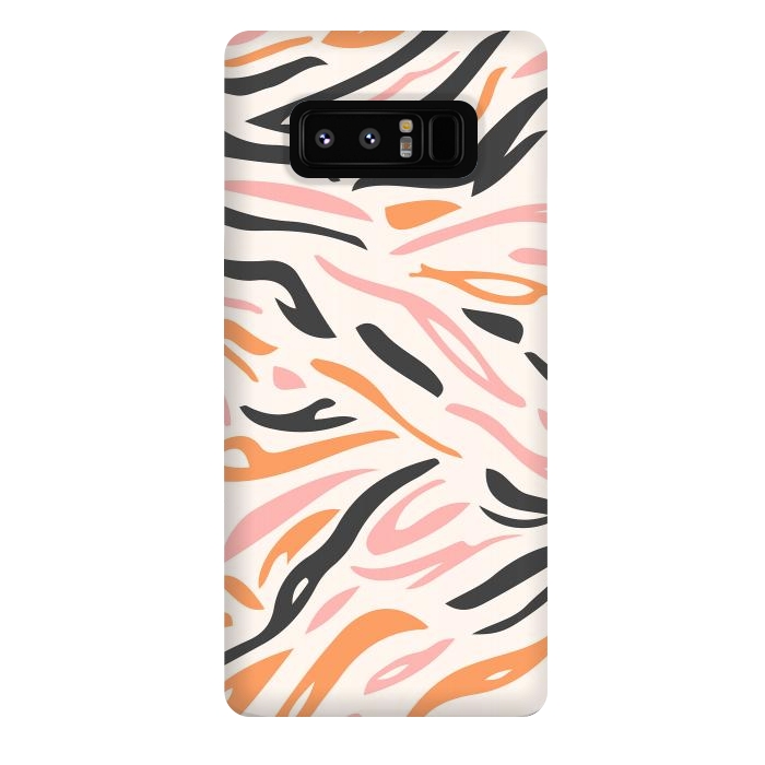 Galaxy Note 8 StrongFit Colorful Tiger Print by ArtPrInk