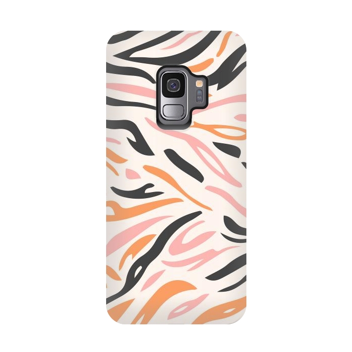 Galaxy S9 StrongFit Colorful Tiger Print by ArtPrInk