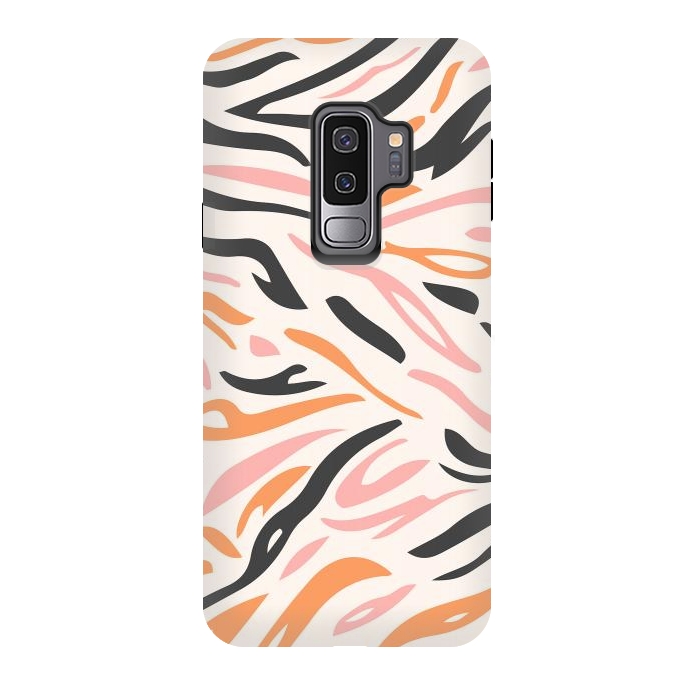 Galaxy S9 plus StrongFit Colorful Tiger Print by ArtPrInk