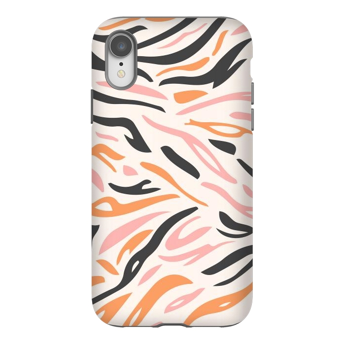 iPhone Xr StrongFit Colorful Tiger Print by ArtPrInk