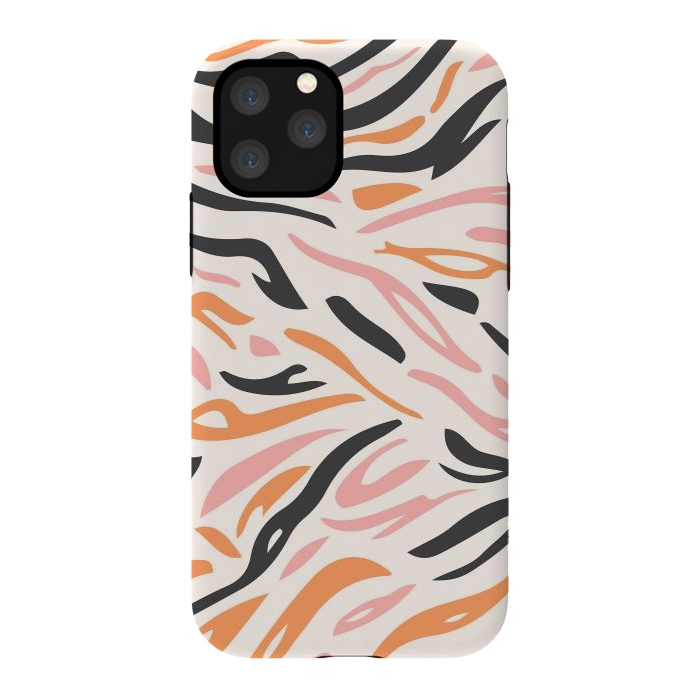 iPhone 11 Pro StrongFit Colorful Tiger Print by ArtPrInk