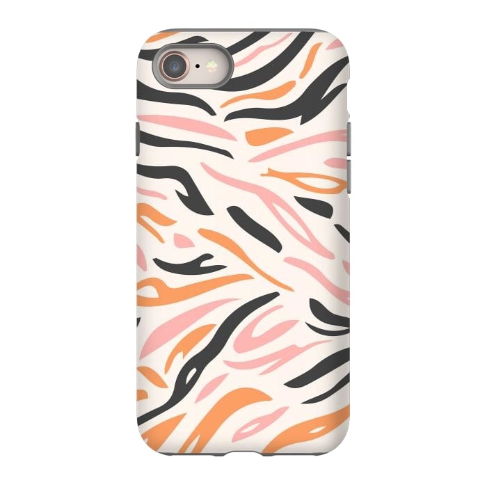 iPhone SE StrongFit Colorful Tiger Print by ArtPrInk