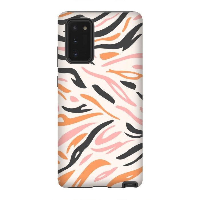 Galaxy Note 20 StrongFit Colorful Tiger Print by ArtPrInk