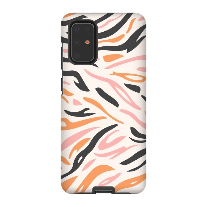 Galaxy S20 Plus StrongFit Colorful Tiger Print by ArtPrInk