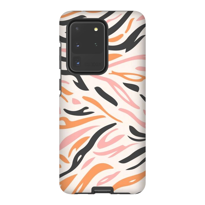 Galaxy S20 Ultra StrongFit Colorful Tiger Print by ArtPrInk