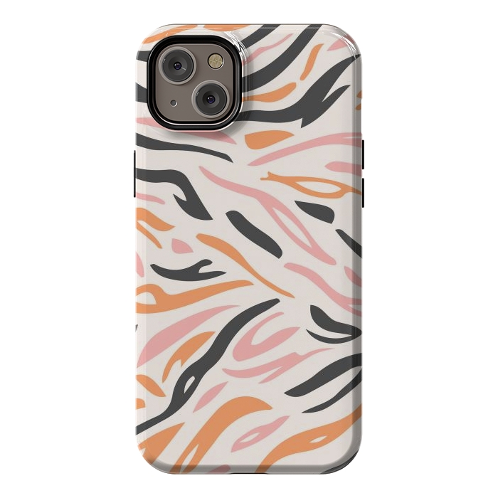 iPhone 14 Plus StrongFit Colorful Tiger Print by ArtPrInk