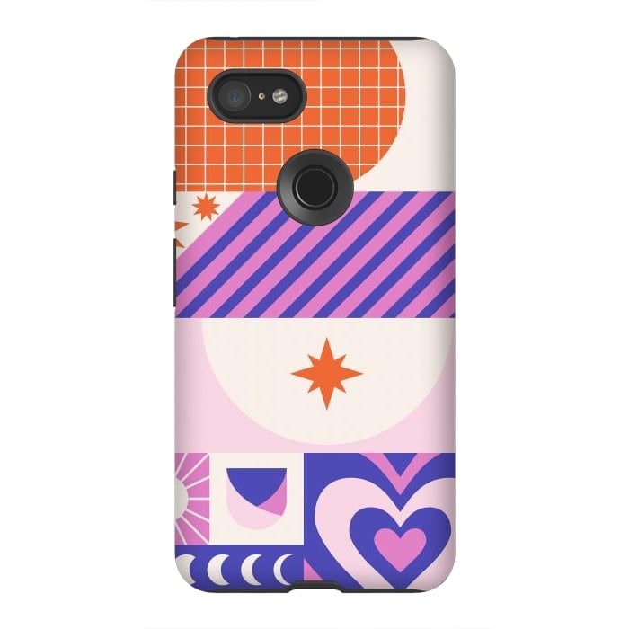 Pixel 3XL StrongFit Y2K Patchwork by ArtPrInk