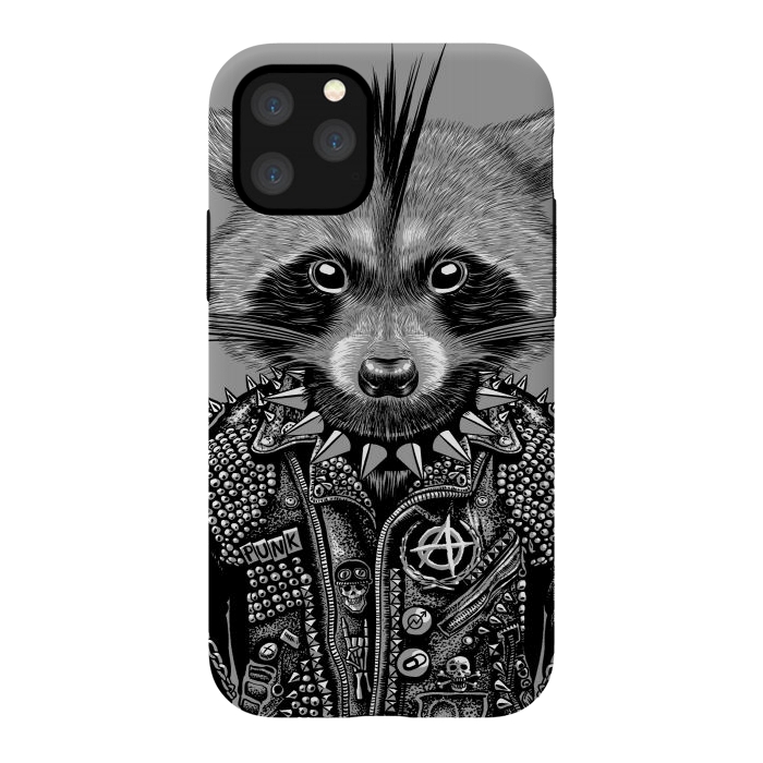 iPhone 11 Pro StrongFit Punk raccoon by Alberto