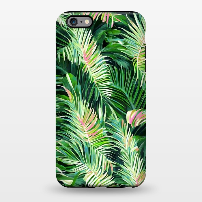 iPhone 6/6s plus StrongFit Palm & Peace Art Print, Tropical Botanical Jungle Canvas Print, Nature Painting Plants Forest Poster by Uma Prabhakar Gokhale
