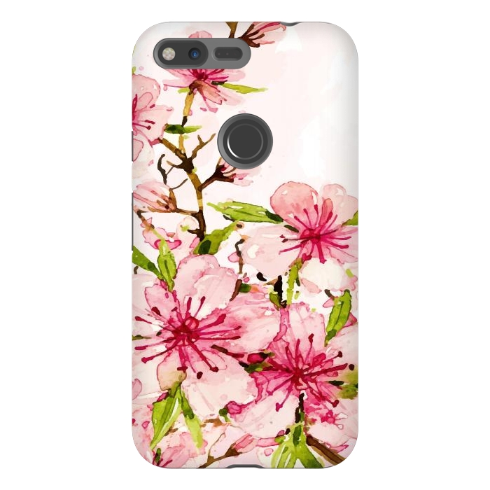 Pixel XL StrongFit Watercolor Spring Flowers by Bledi