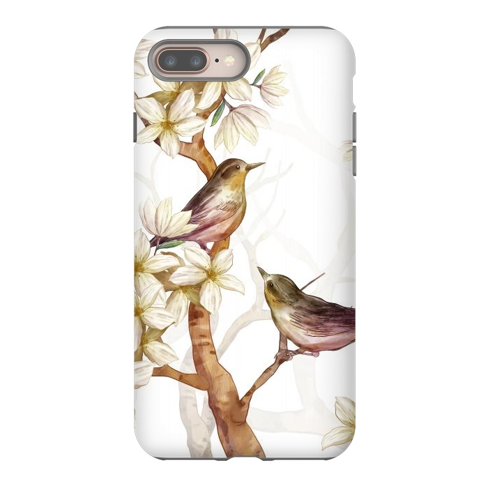 iPhone 8 plus StrongFit Birds in the Spring by Bledi