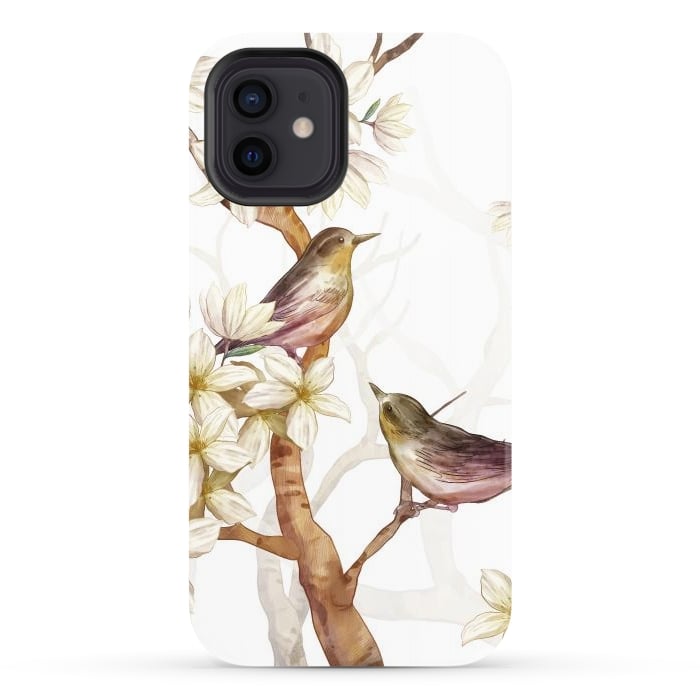 iPhone 12 StrongFit Birds in the Spring by Bledi