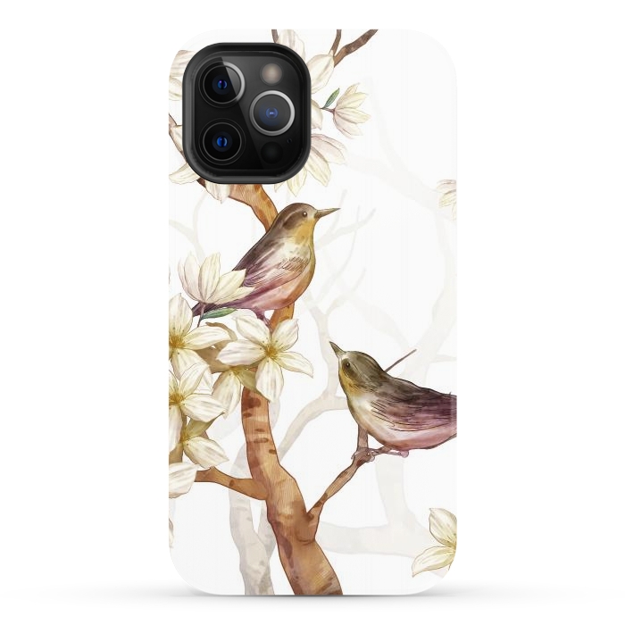 iPhone 12 Pro StrongFit Birds in the Spring by Bledi