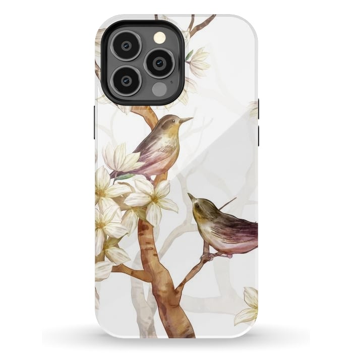 iPhone 13 Pro Max StrongFit Birds in the Spring by Bledi