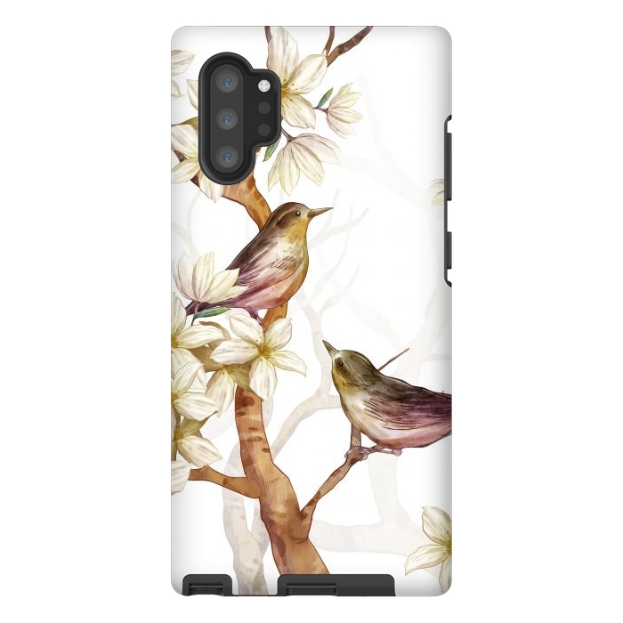Galaxy Note 10 plus StrongFit Birds in the Spring by Bledi