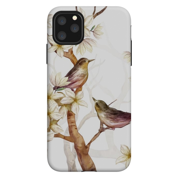 iPhone 11 Pro Max StrongFit Birds in the Spring by Bledi