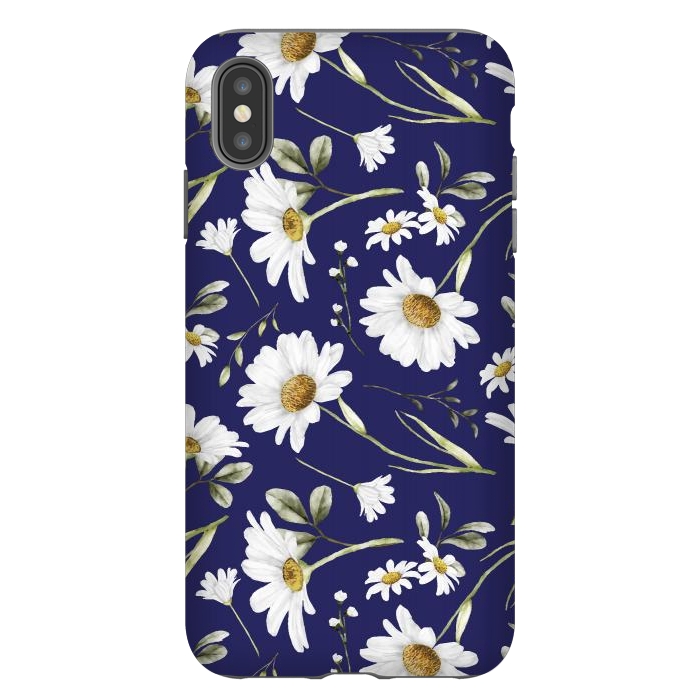 iPhone Xs Max StrongFit White Watercolor Flowers 2 by Bledi