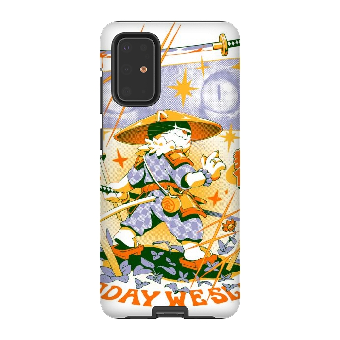 Galaxy S20 Plus StrongFit Samurai Cat by Ilustrata
