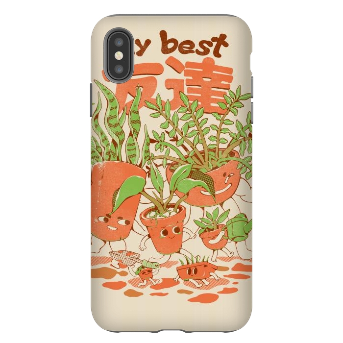 iPhone Xs Max StrongFit My Best Tomodachis - Plants by Ilustrata