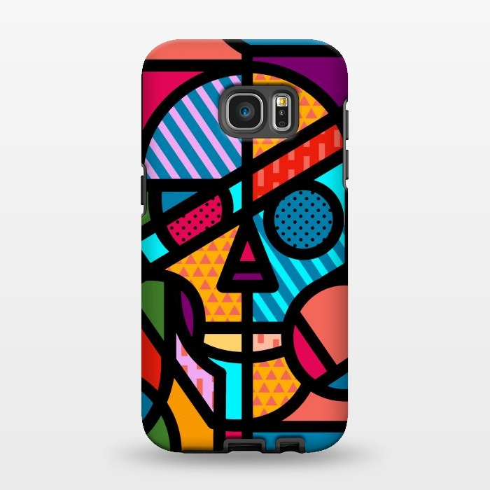 Galaxy S7 EDGE StrongFit Vit Skull by Ali Gulec