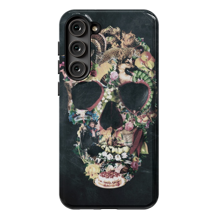 Galaxy S23 Plus StrongFit Vintage Skull by Ali Gulec