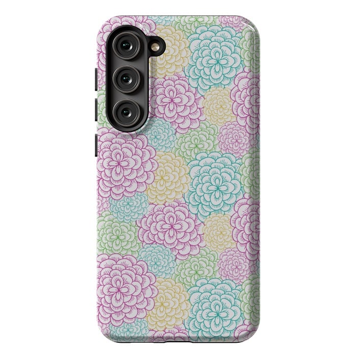 Galaxy S23 Plus StrongFit Dahlia by TracyLucy Designs