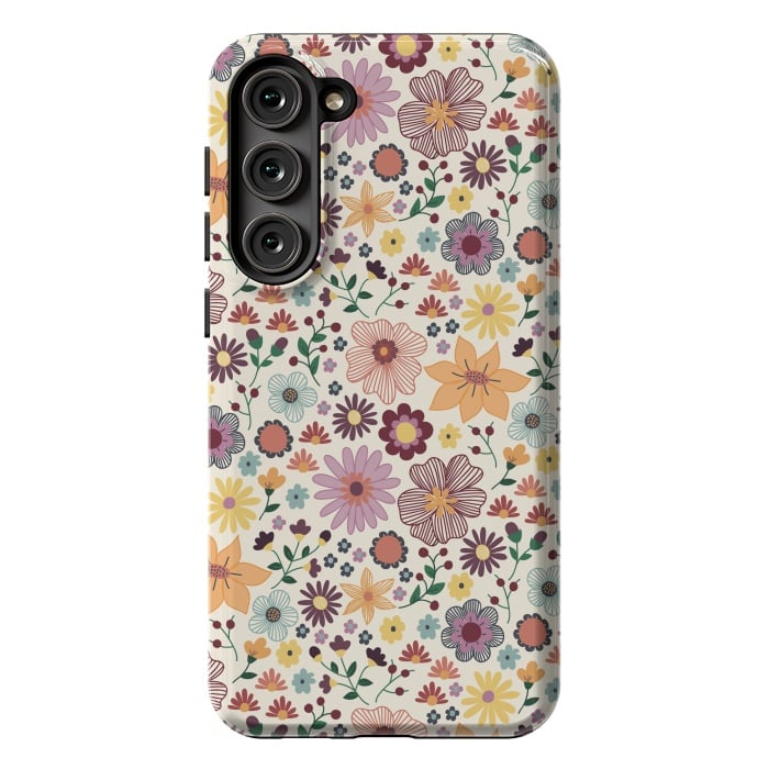 Galaxy S23 Plus StrongFit Wild Bloom by TracyLucy Designs