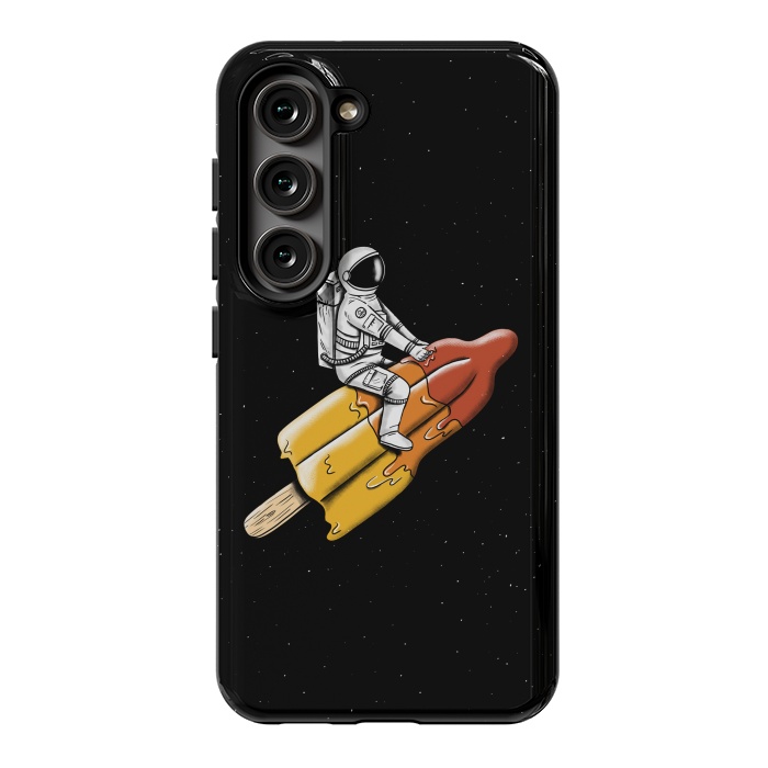 Galaxy S23 StrongFit Astronaut Melted Rocket by Coffee Man