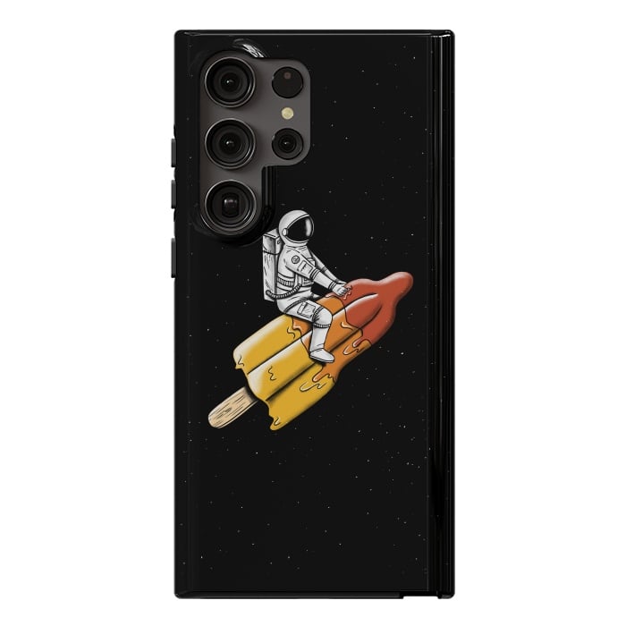 Galaxy S23 Ultra StrongFit Astronaut Melted Rocket by Coffee Man